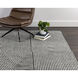 Serene 96 X 60 inch Black / White Indoor Hand-Woven Rug, Hand-Woven